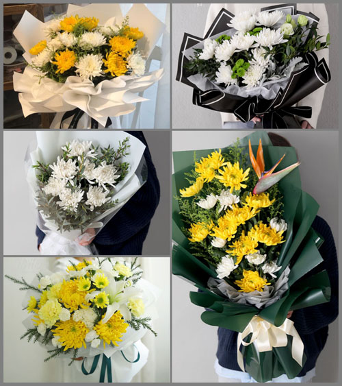 山东济南市中区七贤街道白事花束代送